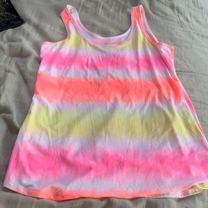 Tie die pink yellow orange great for summer lightweight no boundaries XXL